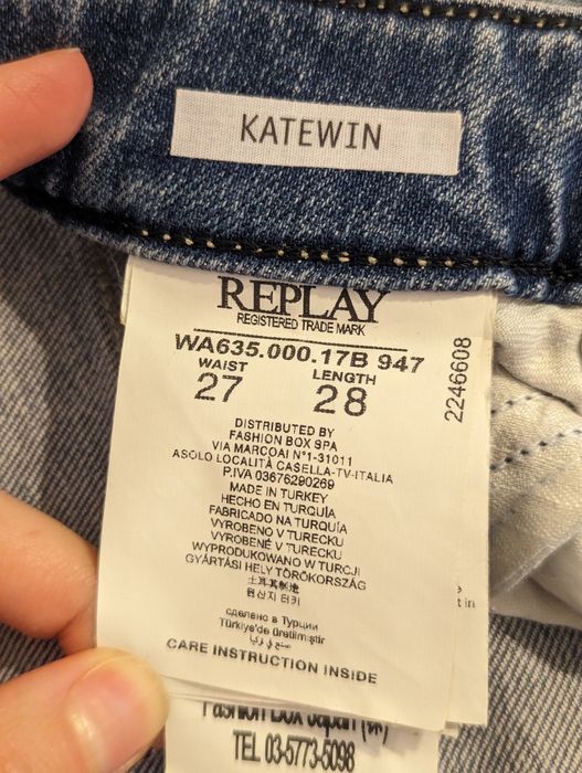 Blugi slim fit Replay W27 L28