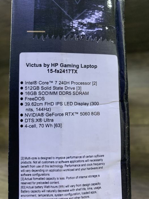 Новый HP Victus gaming
