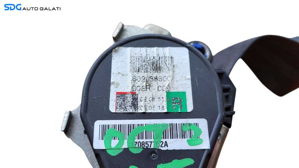 Centura de Siguranta Dreapta Fata Skoda Octavia 2 2004 - 2013 Cod 1Z0857762A 602035600 [LR2230]