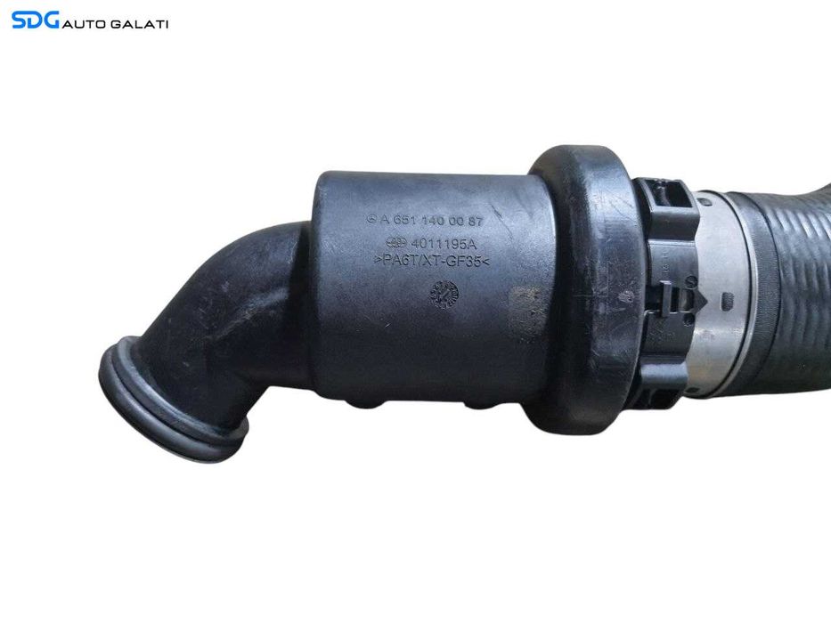 Furtun Conducta Tub Tubulatura Presiune Aer Turbo Turbina Turbosuflanta Mercedes Clasa C class W204 2.2 CDI 2007 - 2014 Cod A6511400087 [N2194]