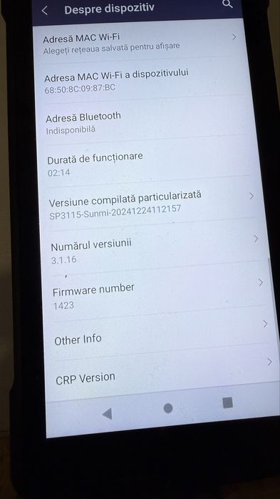 Terminal Pos mobil  Sunmi V2s