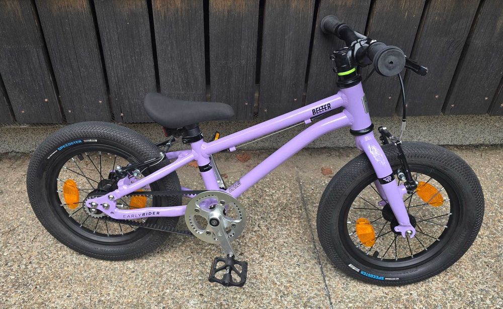 Bicicletă copii Early Rider Belter 14” Violet Haze, 5,4 kg === transmisie pe curea ===