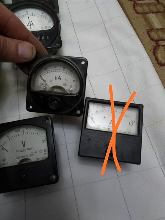 Вольтметр.Милиамперметр.Измерительные приборы. СССР.