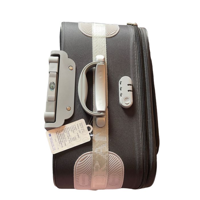 Пътнически куфар за багаж 78x57x27см текстилен разширител 5см 3 колела