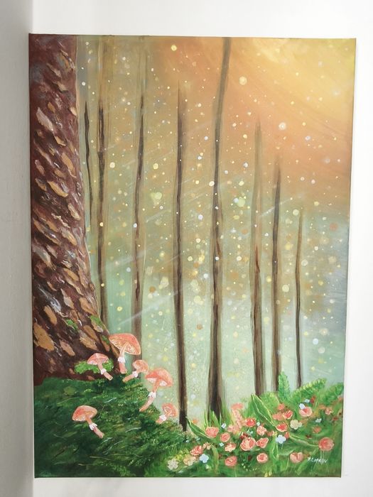 Картина, Акрил, платно