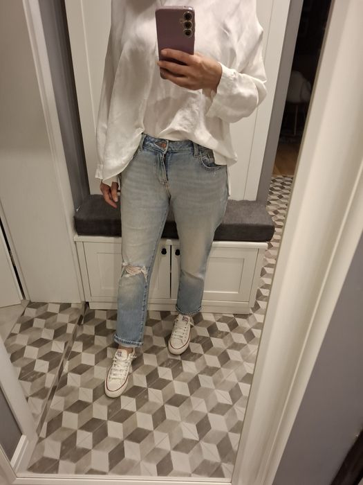 Дамски дънки Zara + подарък черни