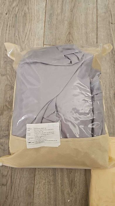 Сенник с правоъгълно платно, UV защита, светло сиво, 400 x 600 см