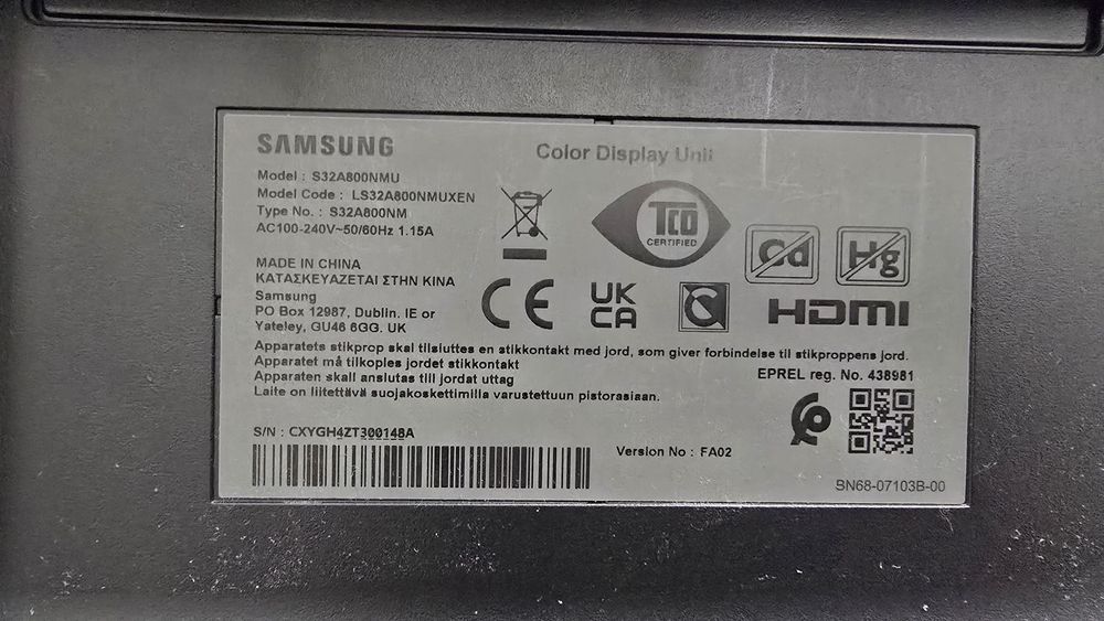 Monitor gaming, Samsung, UHD, 32", rezolutie 4k