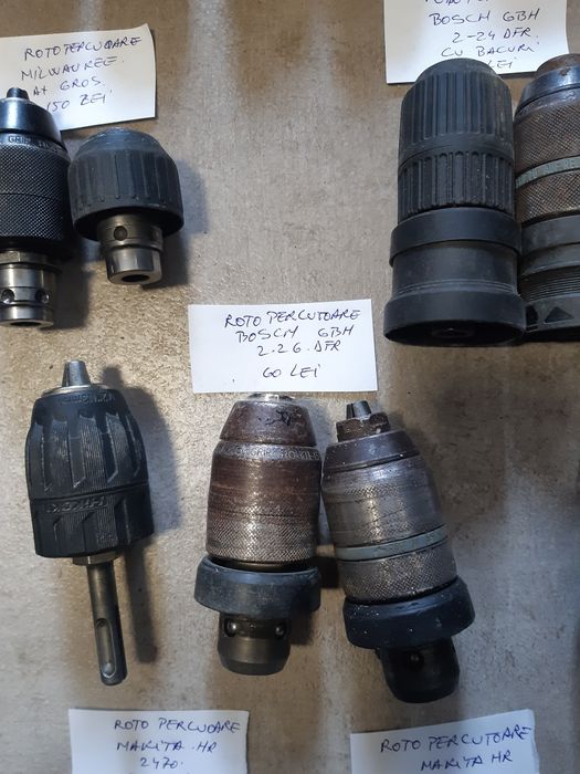 Mandrine bormasini Milwaukee Bosch Makita Metabo Hitachi Hilti