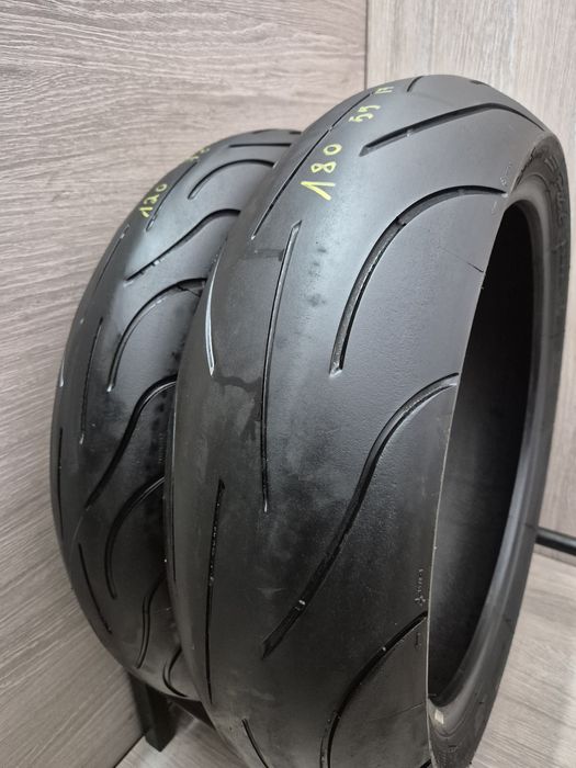 Set anvelope moto 120 70 17 cu 180 55 17 Michelin pilot power 2ct