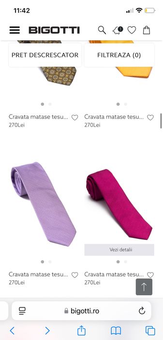 Cravata marca Bigotti