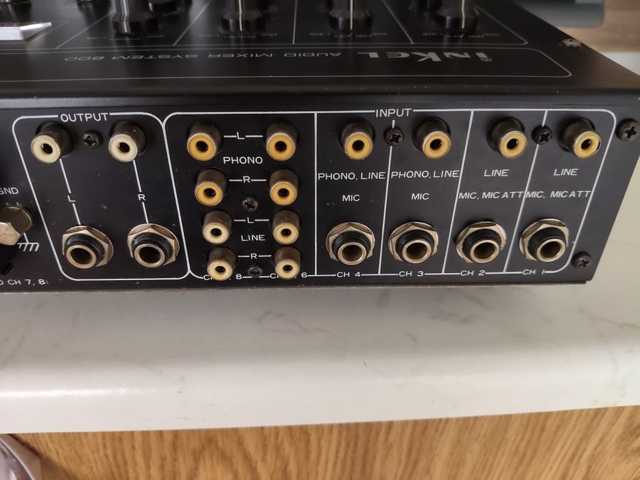 Inkel System 800 audio mixer, mixer, preamplificator vu metre