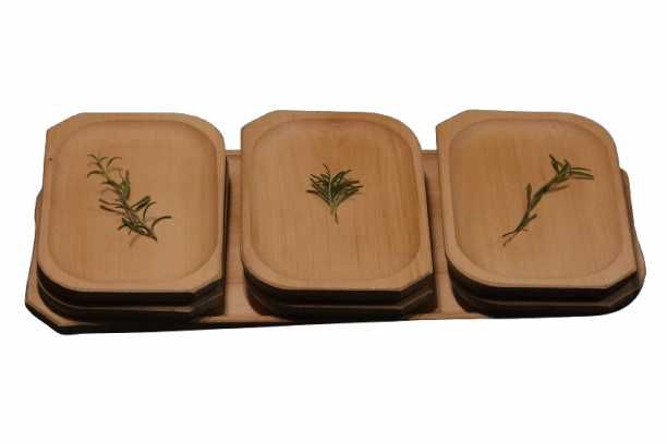 Set Platouri lemn 7 buc