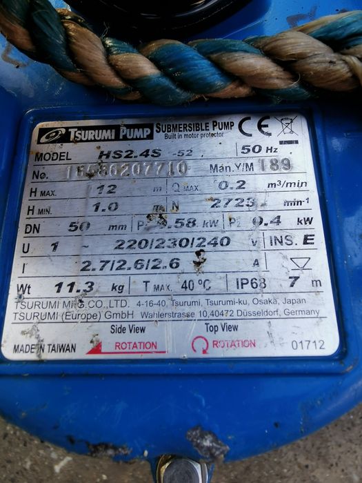 Pompă submersibila tsurumi