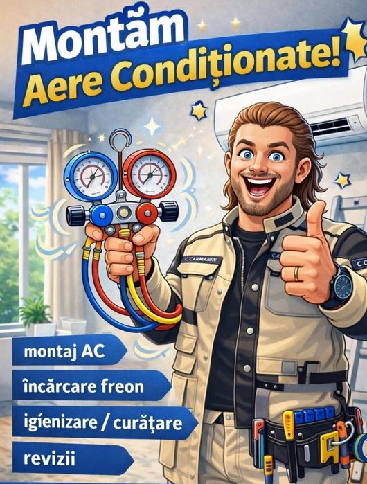 Montaj aer condiționat /Încărcare cu freon