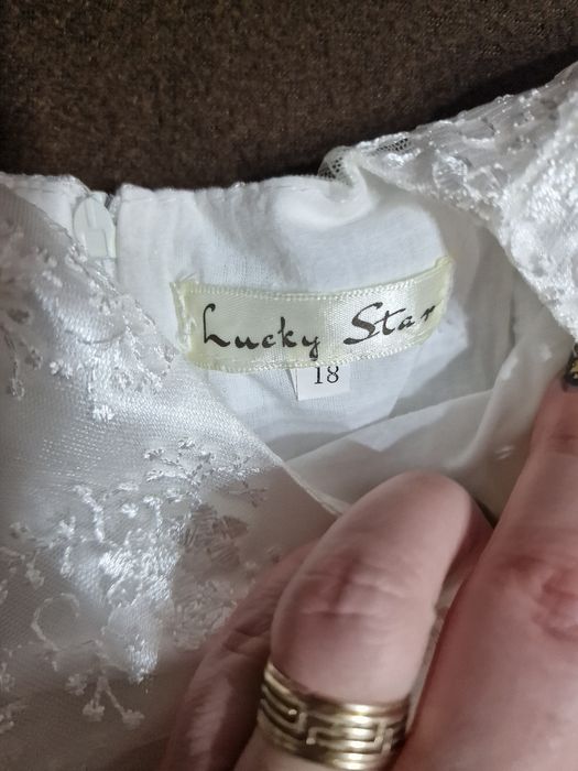 Rochie alba , 18 luni, fetite