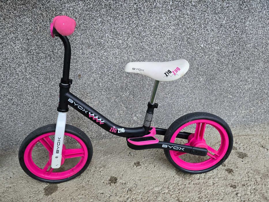 Byox Детски балансиращ велосипед Zig-Zag розов