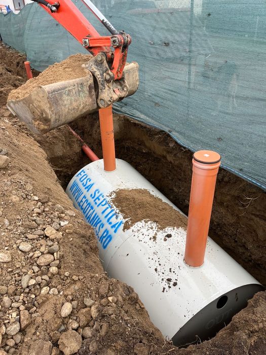 Fosa septica polipropilena cu montaj