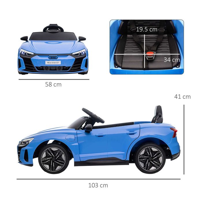 Mașină electrică pentru copii Audi, licență oficială, model premium