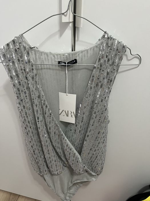 Боди с пайети Zara, размер S
