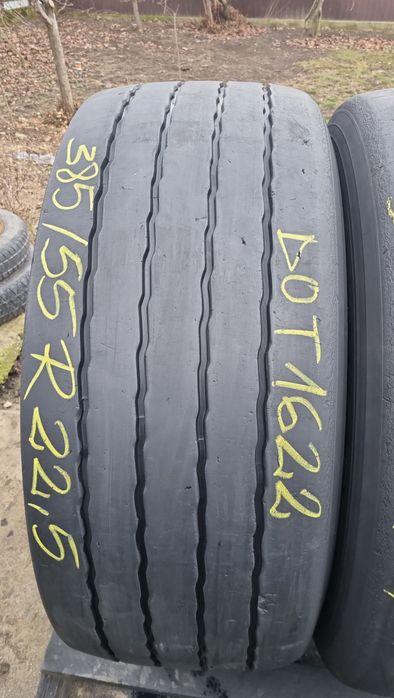 2 Anvelope Hankook 385/55 R22.5  DOT1622 Stare Perfecta.
