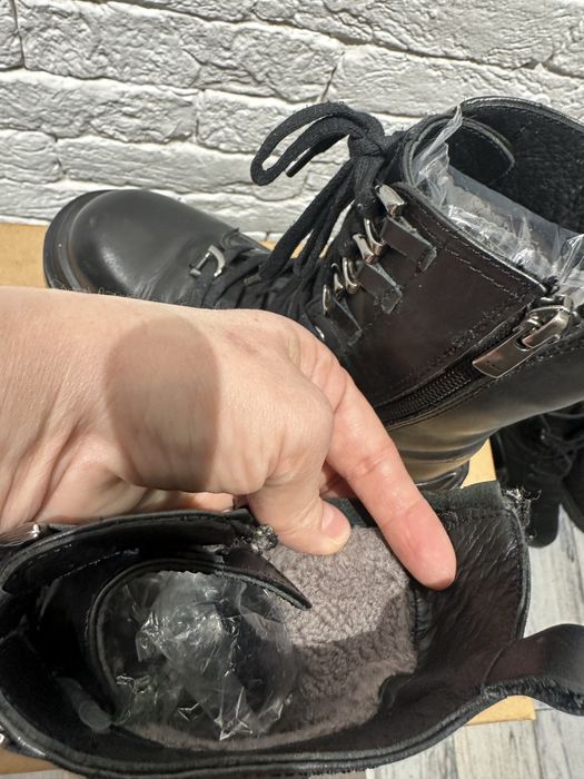 Продам  ботинки кожаные зимние