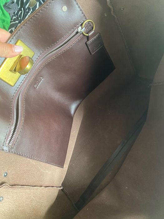 Страхотна чанта P**r ada и Chloe кожена