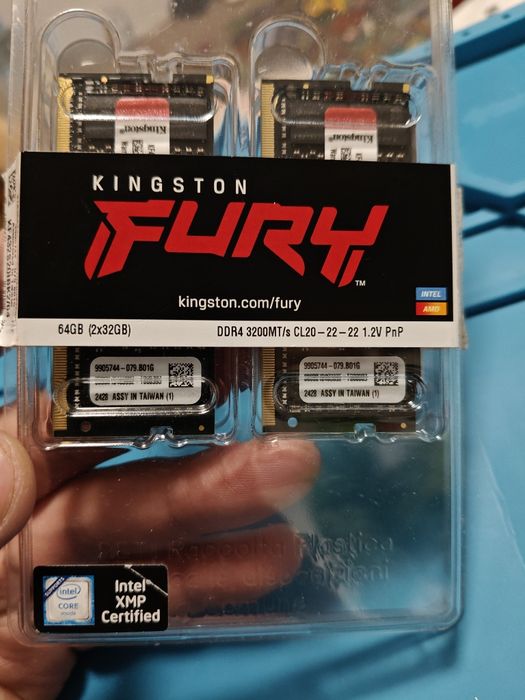 Kingston DDR4 64 gb 2 module 2x32 ;2x16 HYNIX