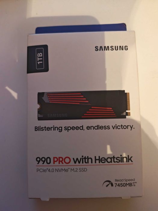 SSD Samsung 990 PRO 1TB PCIe Gen 4.0 NVMe M.2 Heatsink