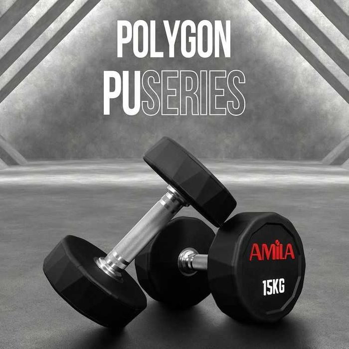 Сет Дъмбели Amila PU Series 2,5 кг - 40 кг, Фитнес Гири 14 чифта