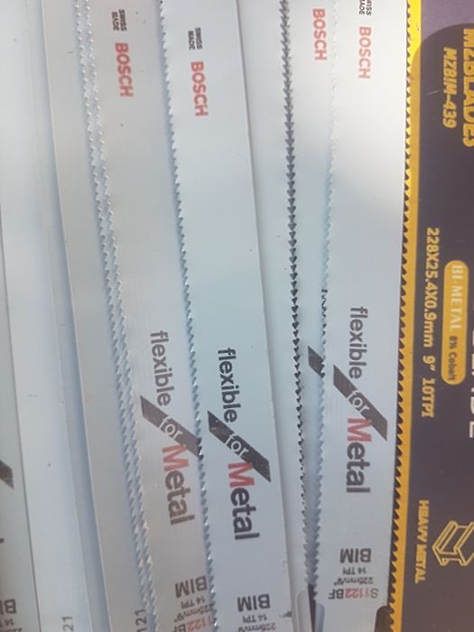 Ножове за метал и дърво за саблен трион