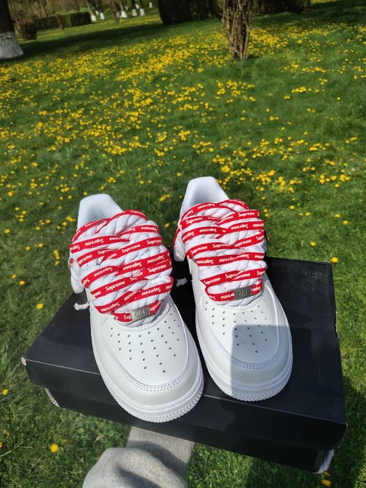 Nike Air Force 1 Low x Supreme White – Mărimea 38
