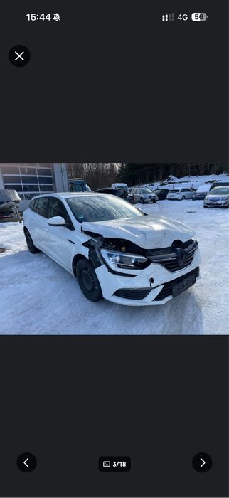 vand renault megane 4  avariat -lovit 07.2017 km putini motor cutie ok