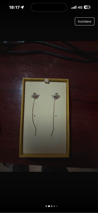 cercei originali swarovski