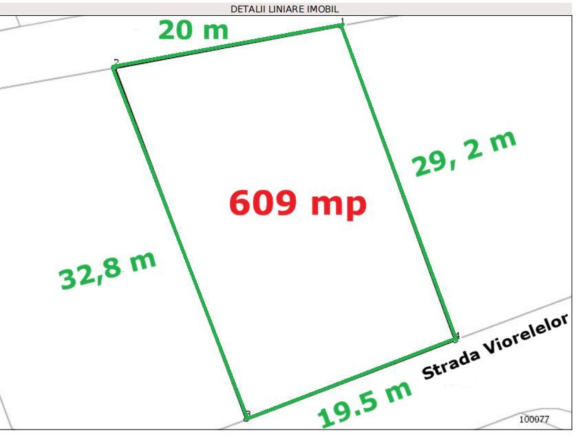 Teren 609 mp cu utilităti, Zona linistita si usor accesibila