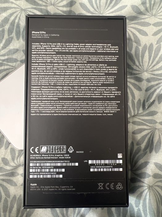 Iphone 13 pro 128 GB GRAPHITE