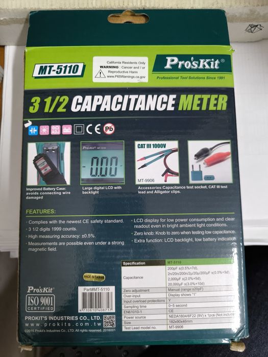 Vând capacimetru pro'skit 5110