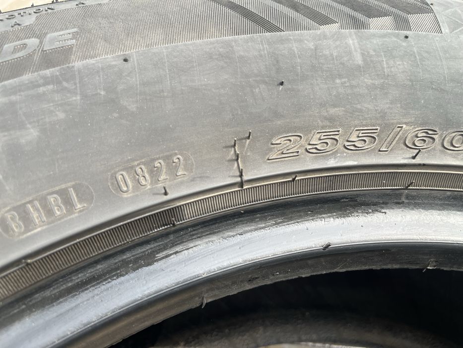 Два баллона – 255 / 60 / 18 – лето