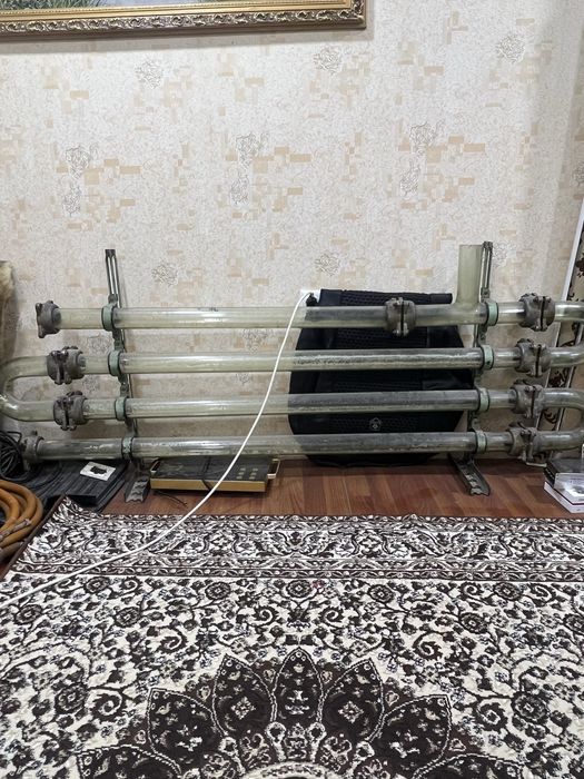 Отопительная регистра стеклянная необычная для интерьера