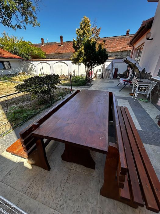 Masa lemn gradina exterior