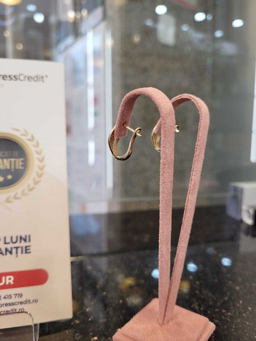 Cercei aur 14K 2.28g (Iulius Mall)(B-44938) Garantie 2 ani!
