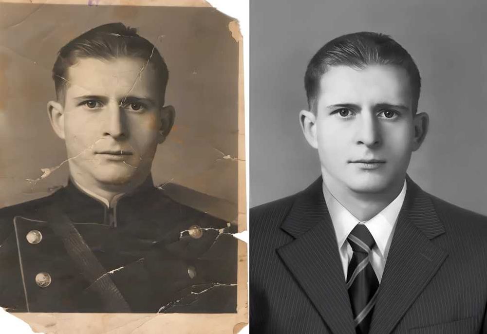 Реставрация фото. Царапины трещины. Восстановление ретро фотографий