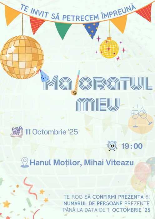 Creație digitală - cărți de vizită, invitații, postere, etc