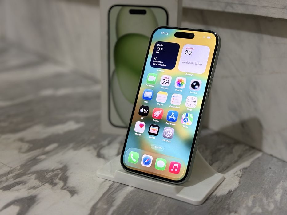 IPhone 15 128GB - Green - Като Нов