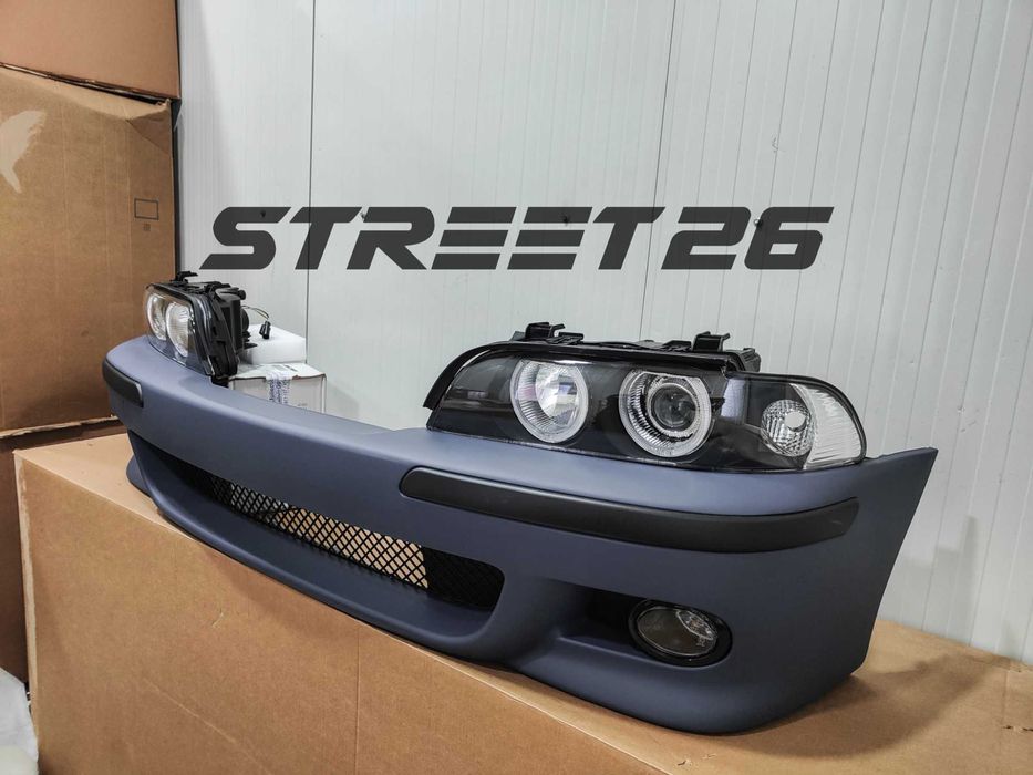 Pachet Bara Fata M BMW E39 (1995-2003) si Faruri Angel Eyes Halogen