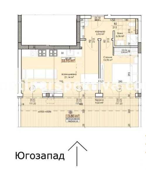 Продава се Двустаен апартамент в Пловдив, Тракия - 80 кв.м за 1333 €/кв.м - Снимка #8