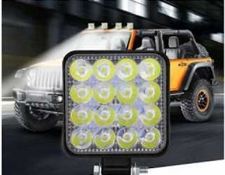 Set 4 proiectoare 48W metal auto OFF-ROAD, masini de teren, tractoare