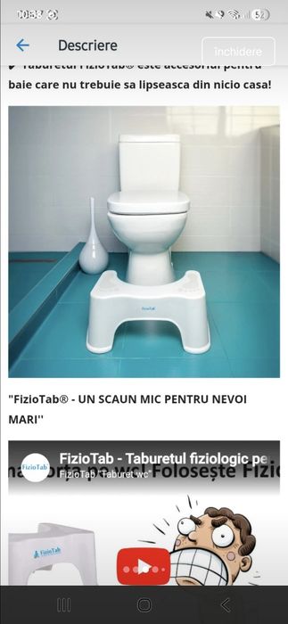 Taburet pt wc fiziotap