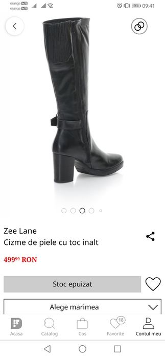 Cizme Zee Lane Piele 38