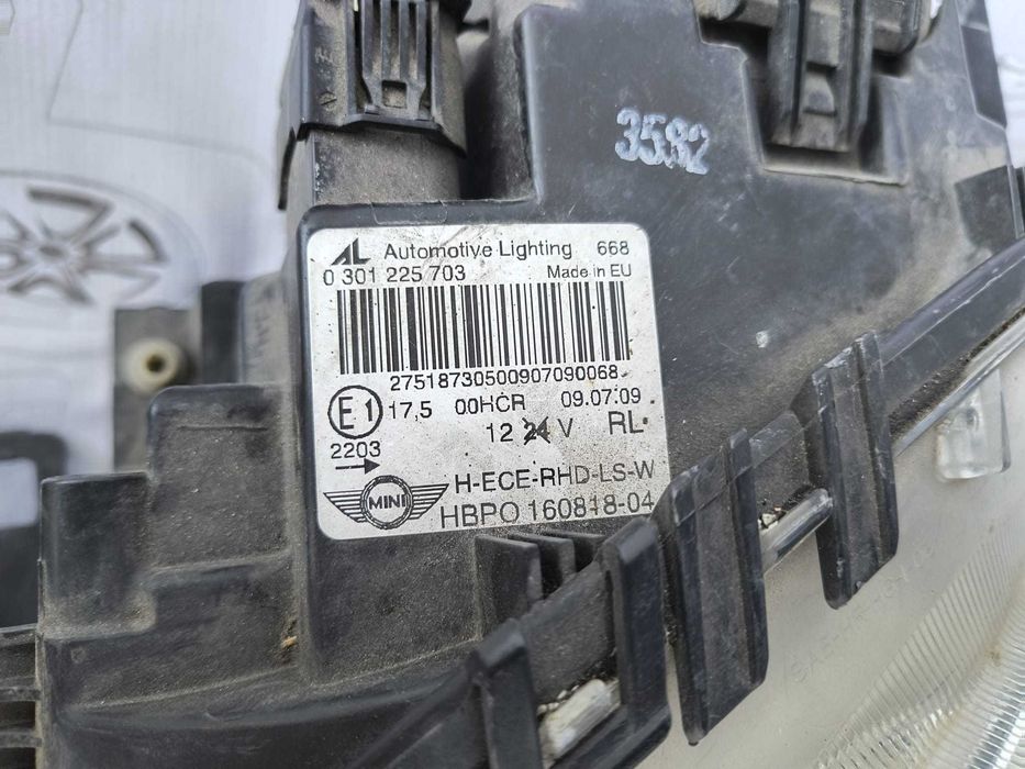 Far Dreapta Uk Halogen Mini One / Cooper 2009 / 2006-2010 Cod OEM 0301225703 (5C2)